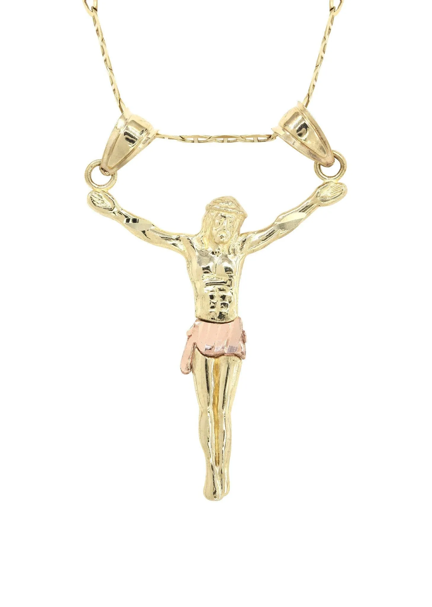 10K Yellow Gold Mariner Crucifix Necklace | Appx. 3.5 Grams