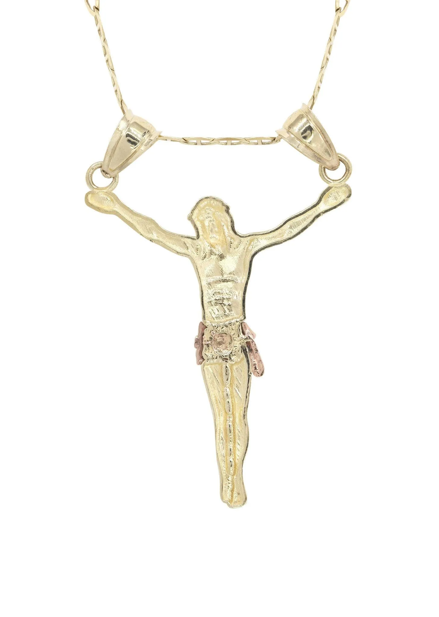 10K Yellow Gold Mariner Crucifix Necklace | Appx. 3.5 Grams