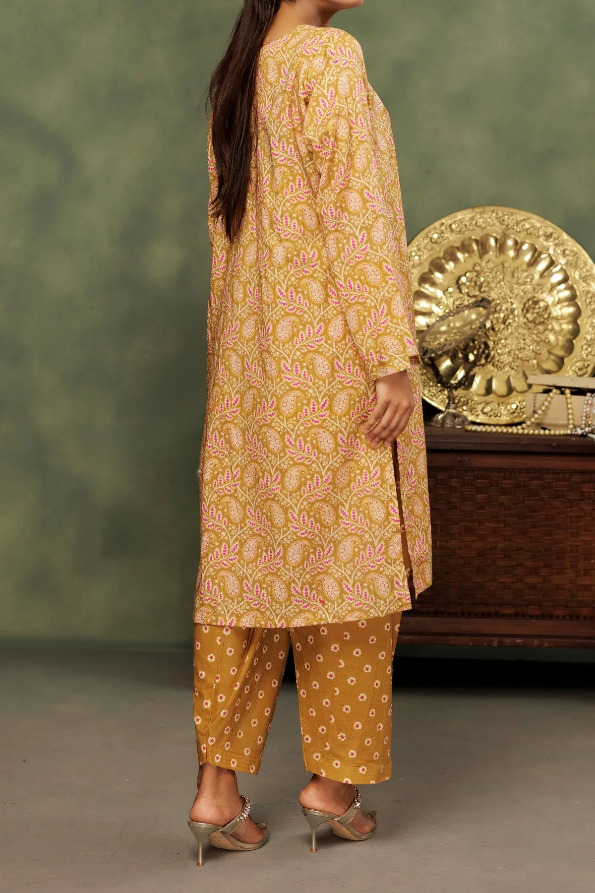 2 PIECE UNSTITCHED LAWN | UN-DPC-373