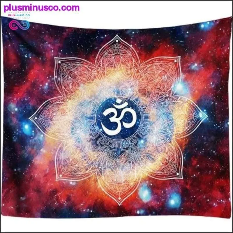 3D Chakra Tapestry Ombre Galaxy Psychedelic Tapestry Boho