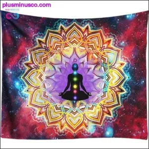 3D Chakra Tapestry Ombre Galaxy Psychedelic Tapestry Boho