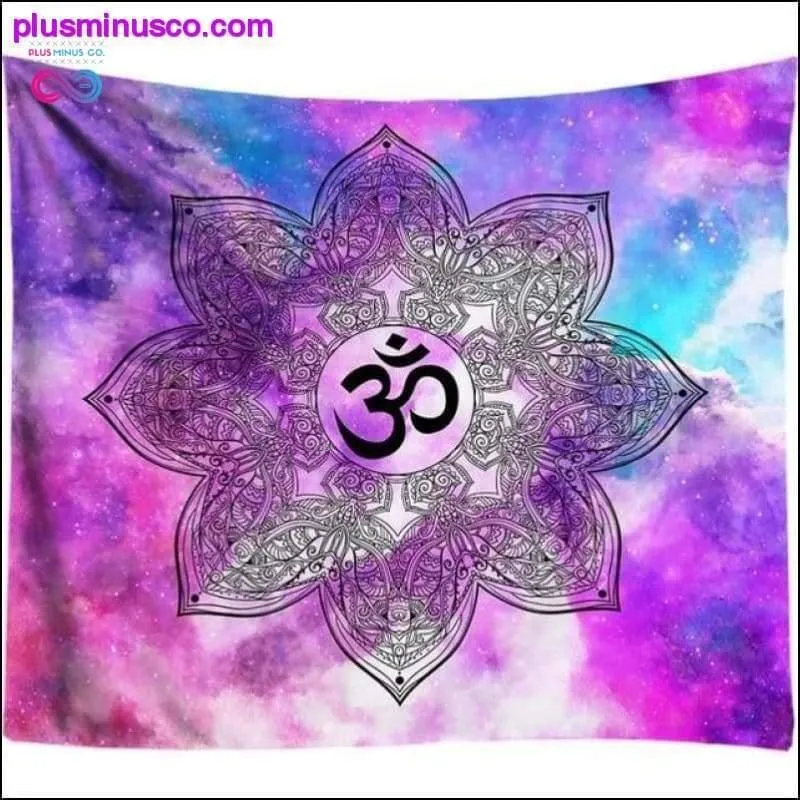 3D Chakra Tapestry Ombre Galaxy Psychedelic Tapestry Boho