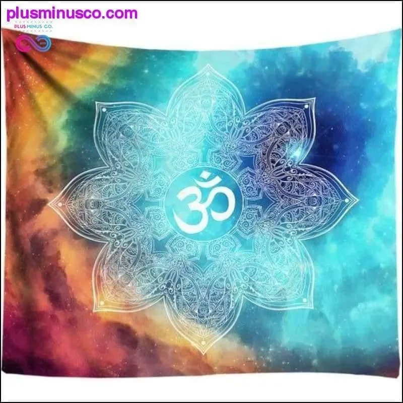 3D Chakra Tapestry Ombre Galaxy Psychedelic Tapestry Boho