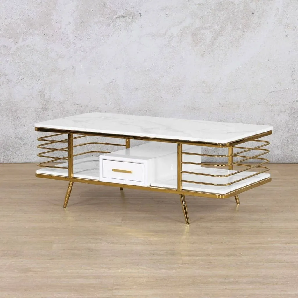 Alba Coffee Table in Gold