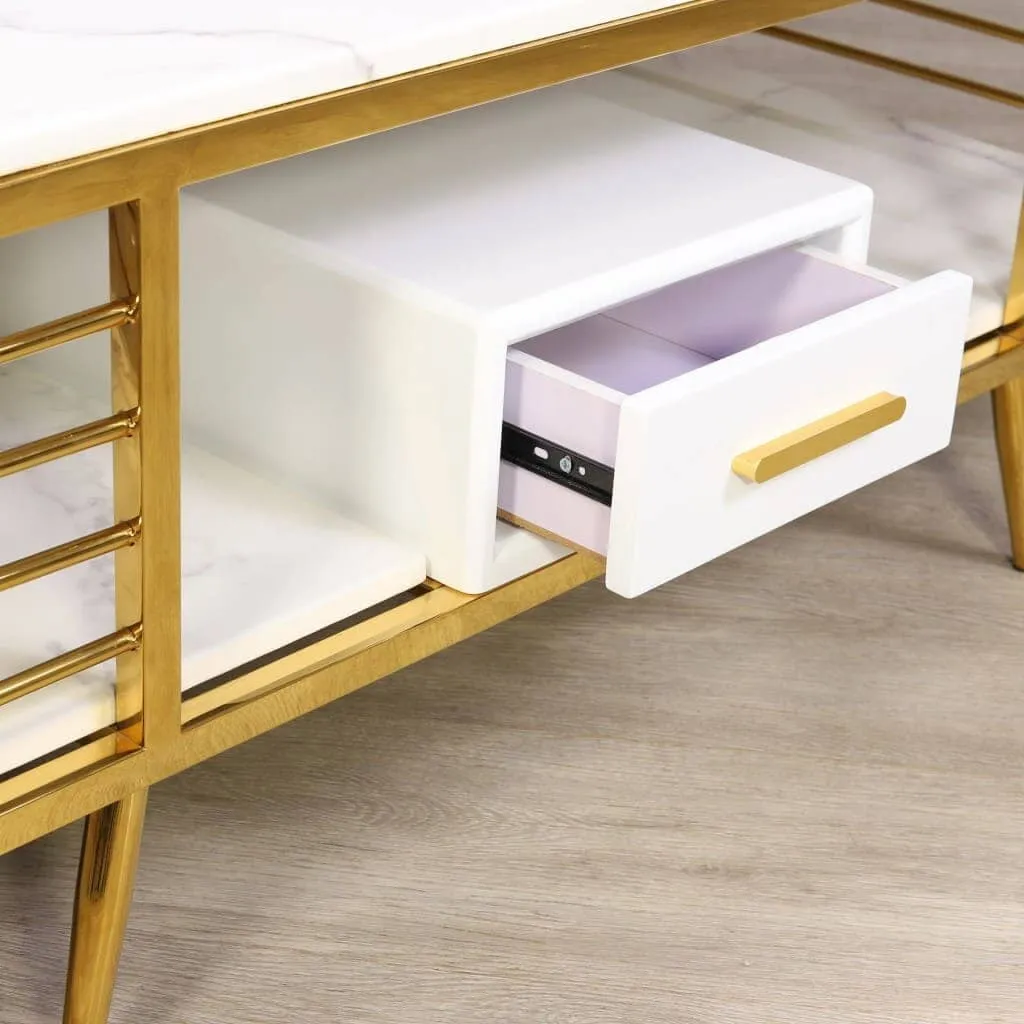 Alba Coffee Table in Gold