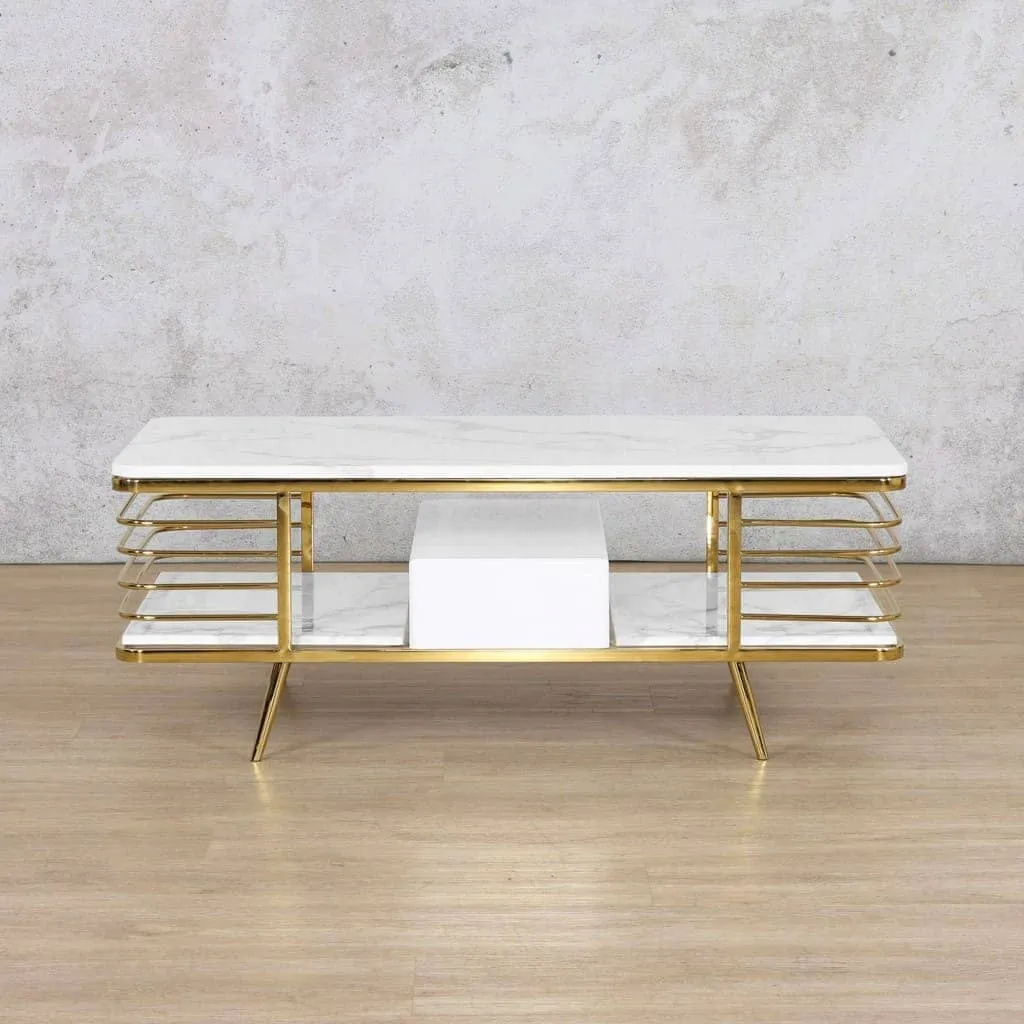 Alba Coffee Table in Gold