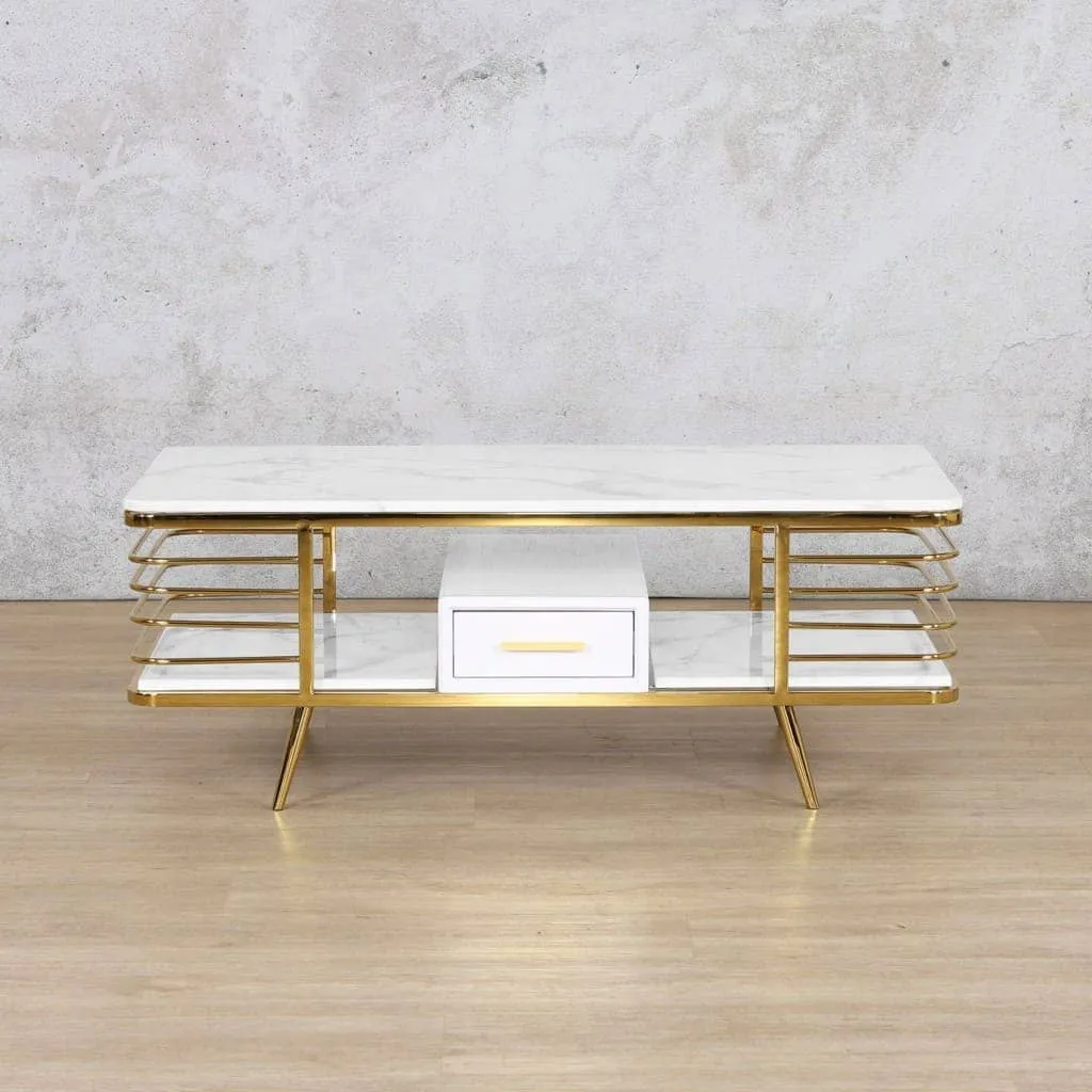 Alba Coffee Table in Gold