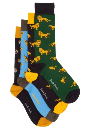 Animal Bamboo Sock Bundle - Four Pairs