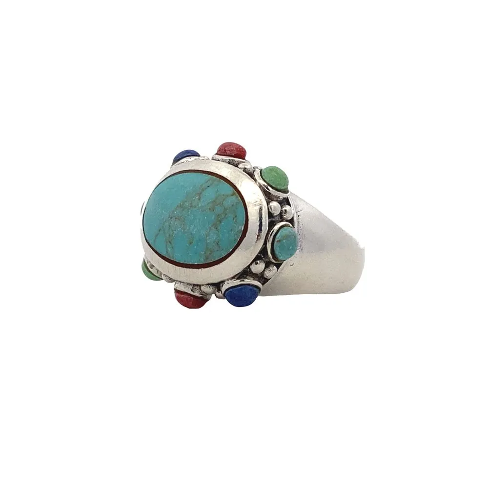 Anna Multicolor 925 Sterling Silver Promise Ring