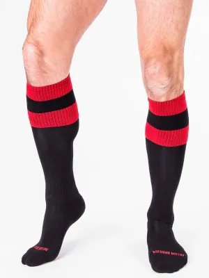 Barcode Berlin Football Socks Black Red