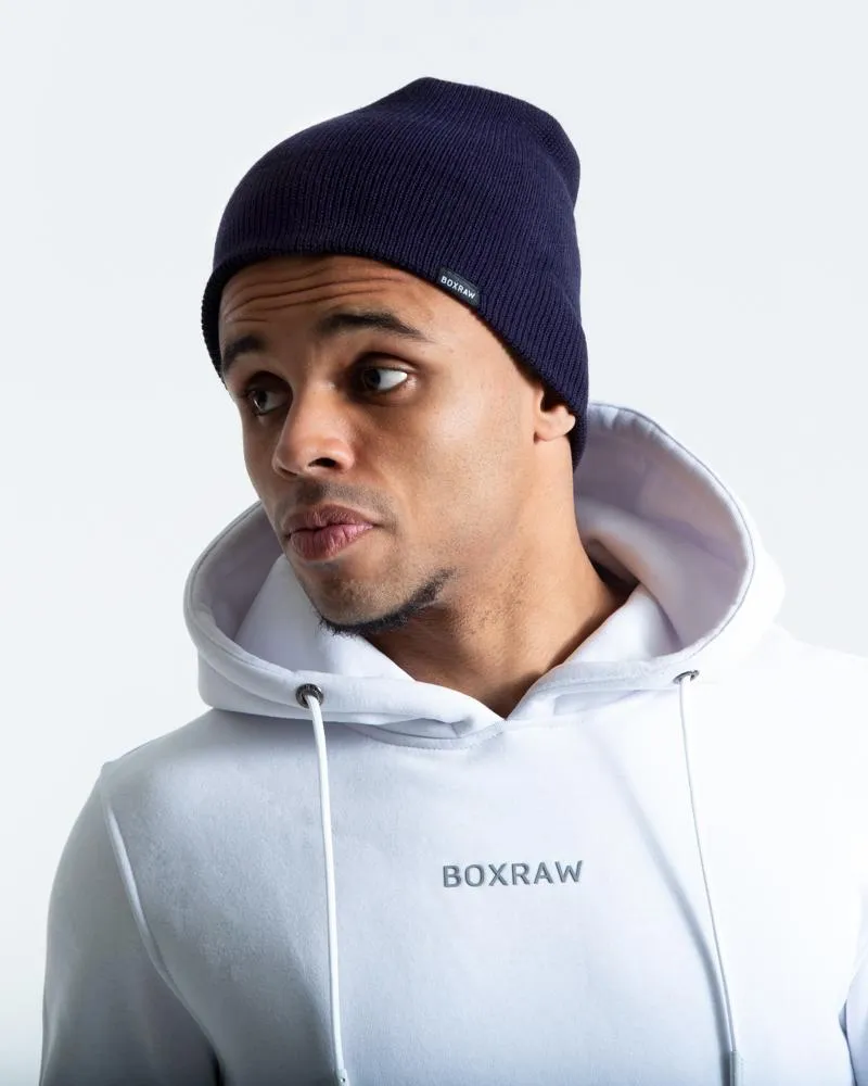 BOXRAW BEANIE HAT NAVY