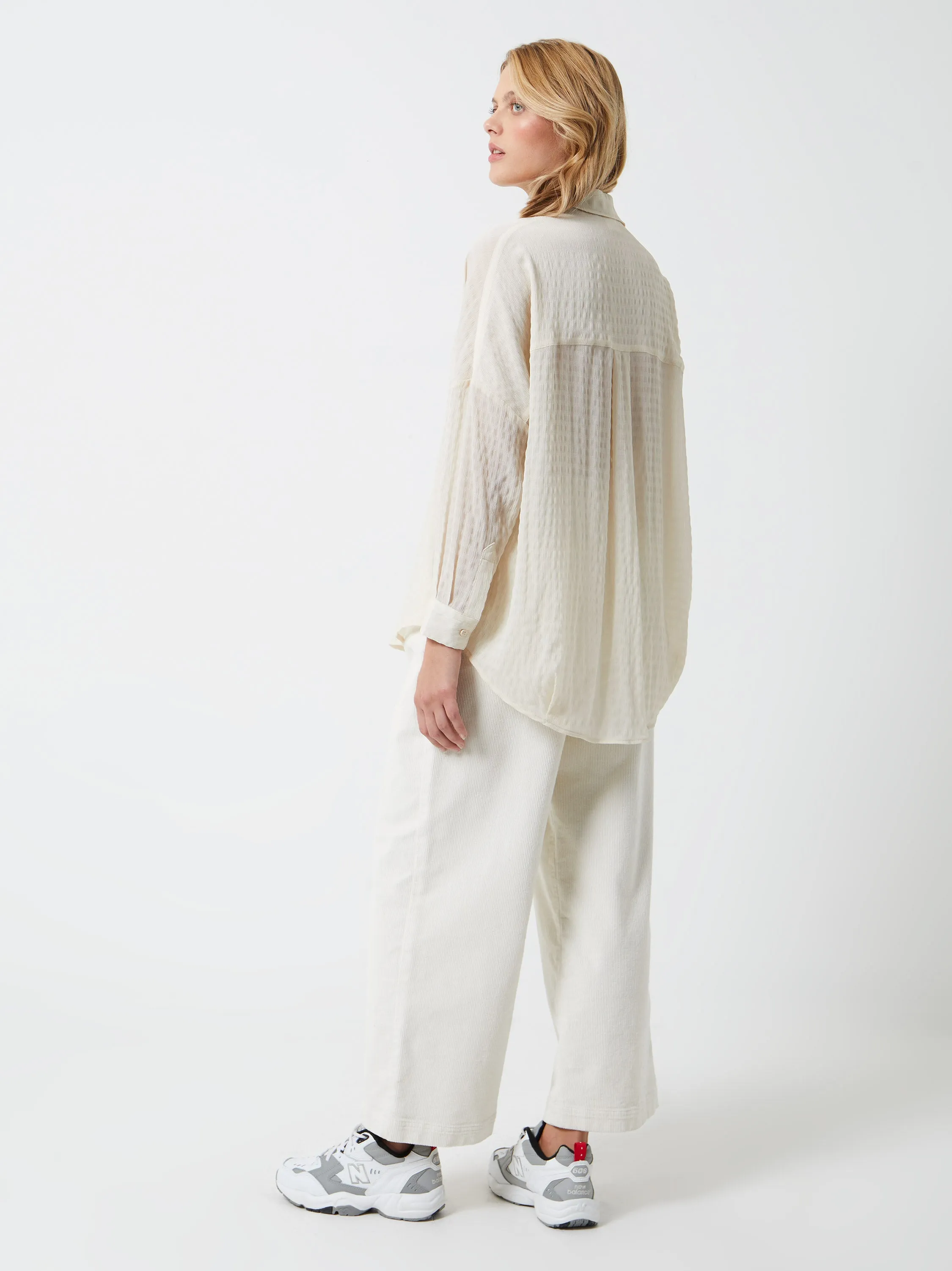 Clar Rhodes Textured Drape Shirt