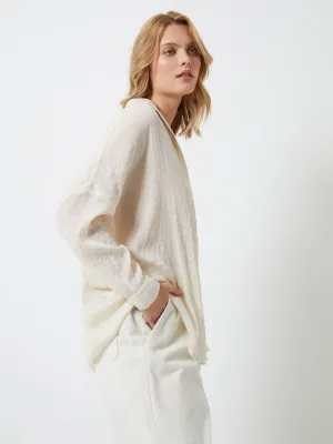 Clar Rhodes Textured Drape Shirt