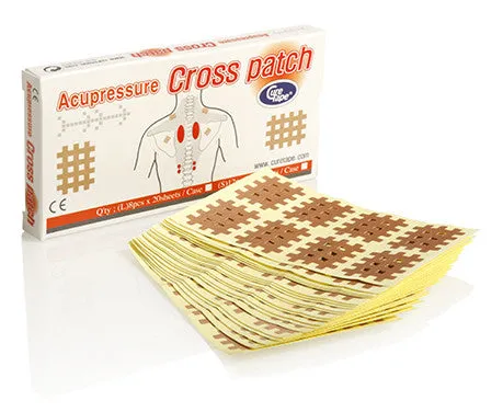 CURETAPE cross patch 21mm x 27mm, beige, 160kpl