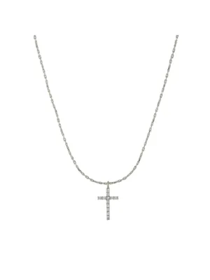 CZ Cross Necklace