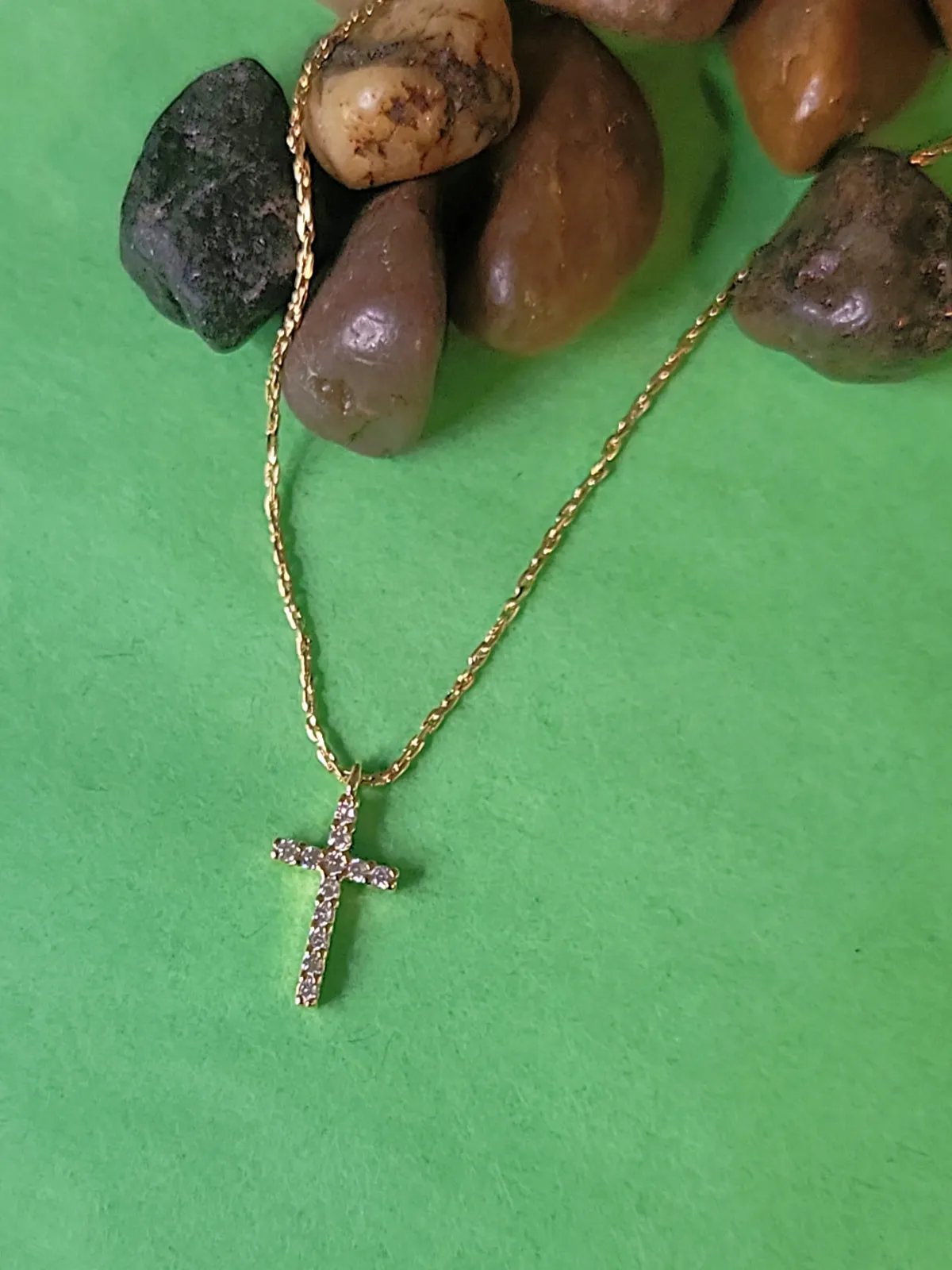 CZ Cross Necklace