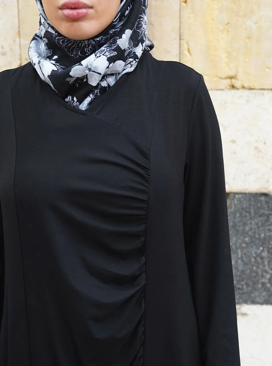 Draped Front Abaya