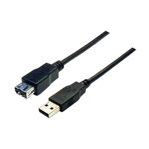 Dynamix 2m USB 2.0 Cable USB-A Male To USB-A Female Connectors