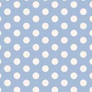 Fabric from Tilda, DOTs Collection, Medium Dots Blue 130002