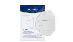 HEAVILY REDUCED: Dr. Mfyan KN95 Individually Wrapped Lightweight 3D Protective Non-Medical Face Masks - Ships Quick!