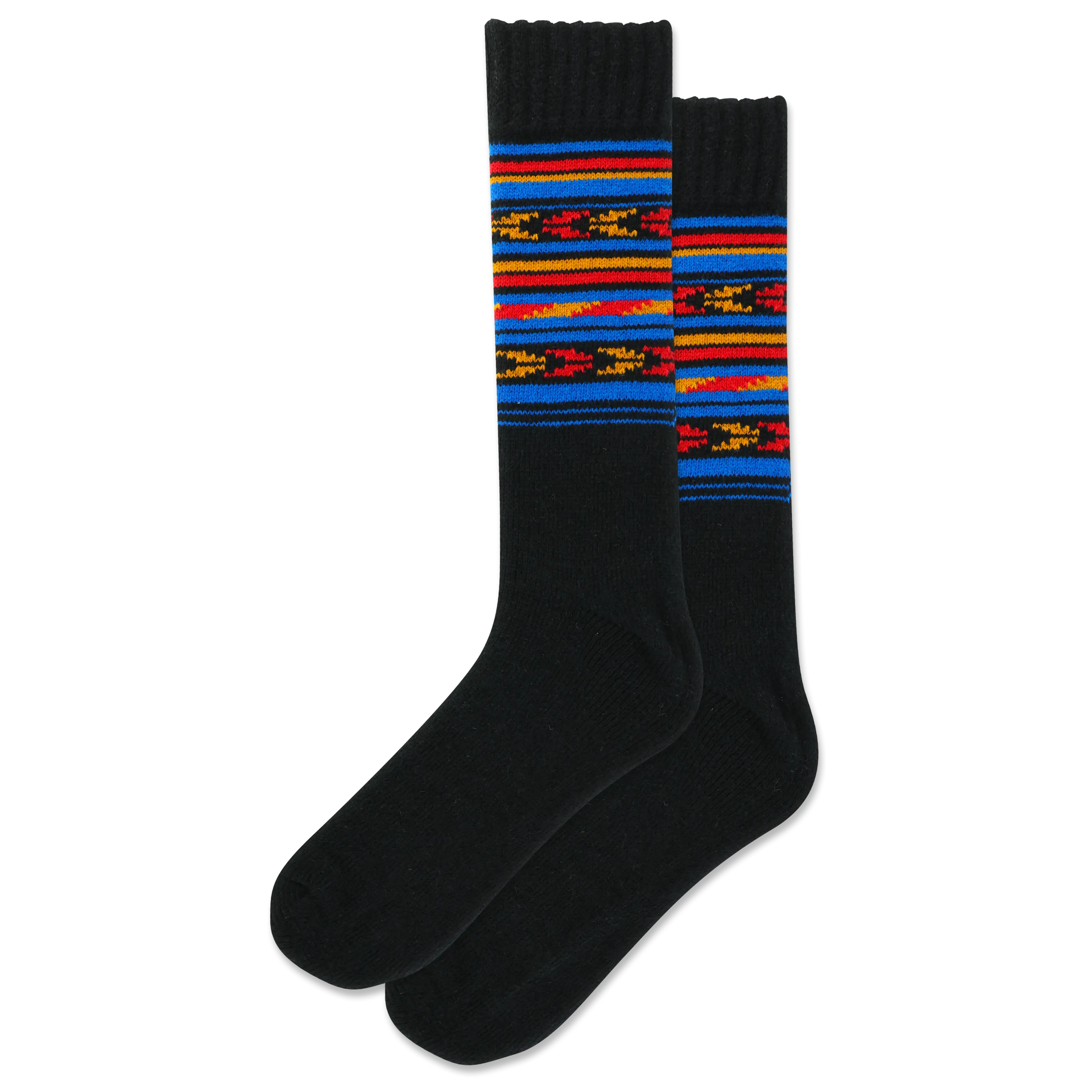 HOTSOX Men's Geo Stripe Boot Crew Sock