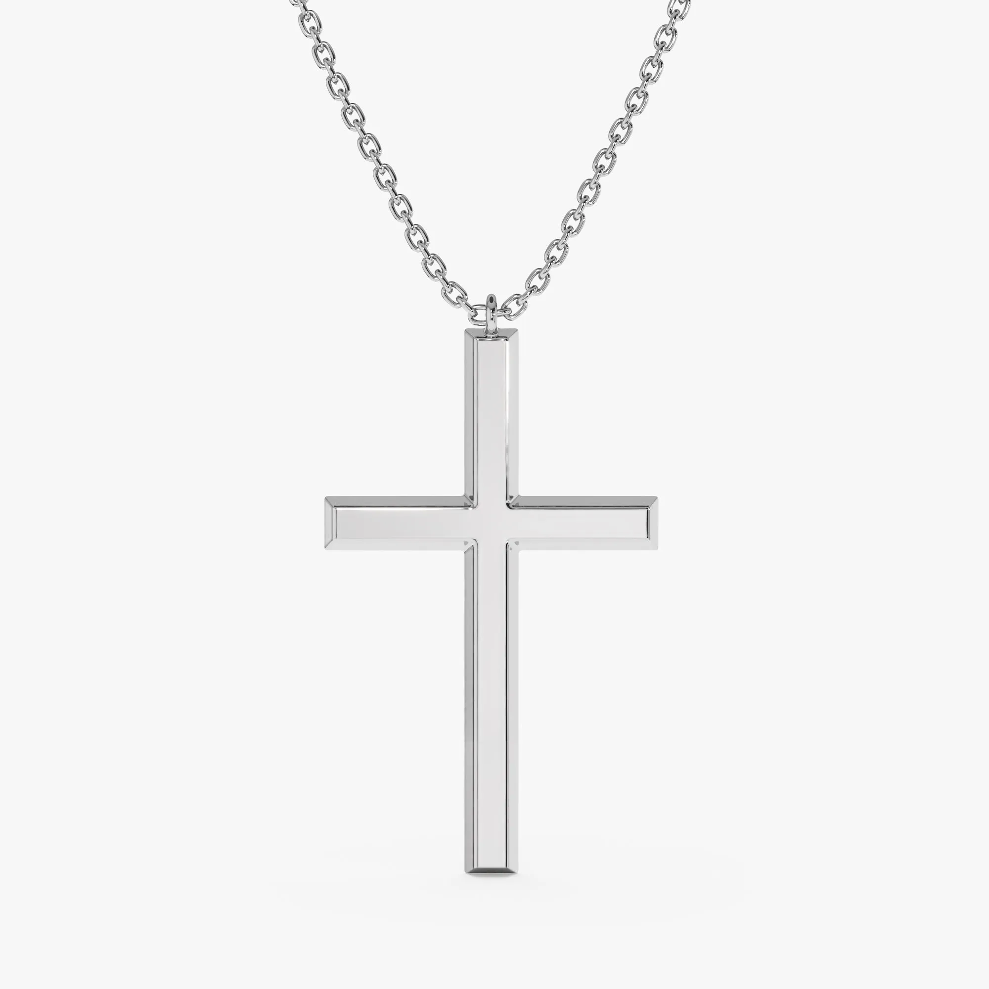 Large Gold Cross Necklace, Amari