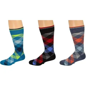 Men's Dressy Casual Socks in Cotton Blend Mid Calf Multi-Pair Packs