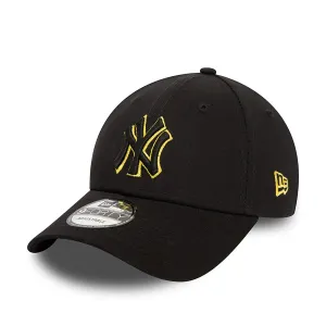 NEW ERA New York Yankees MLB Team Outline Black 9FORTY Adjustable Cap