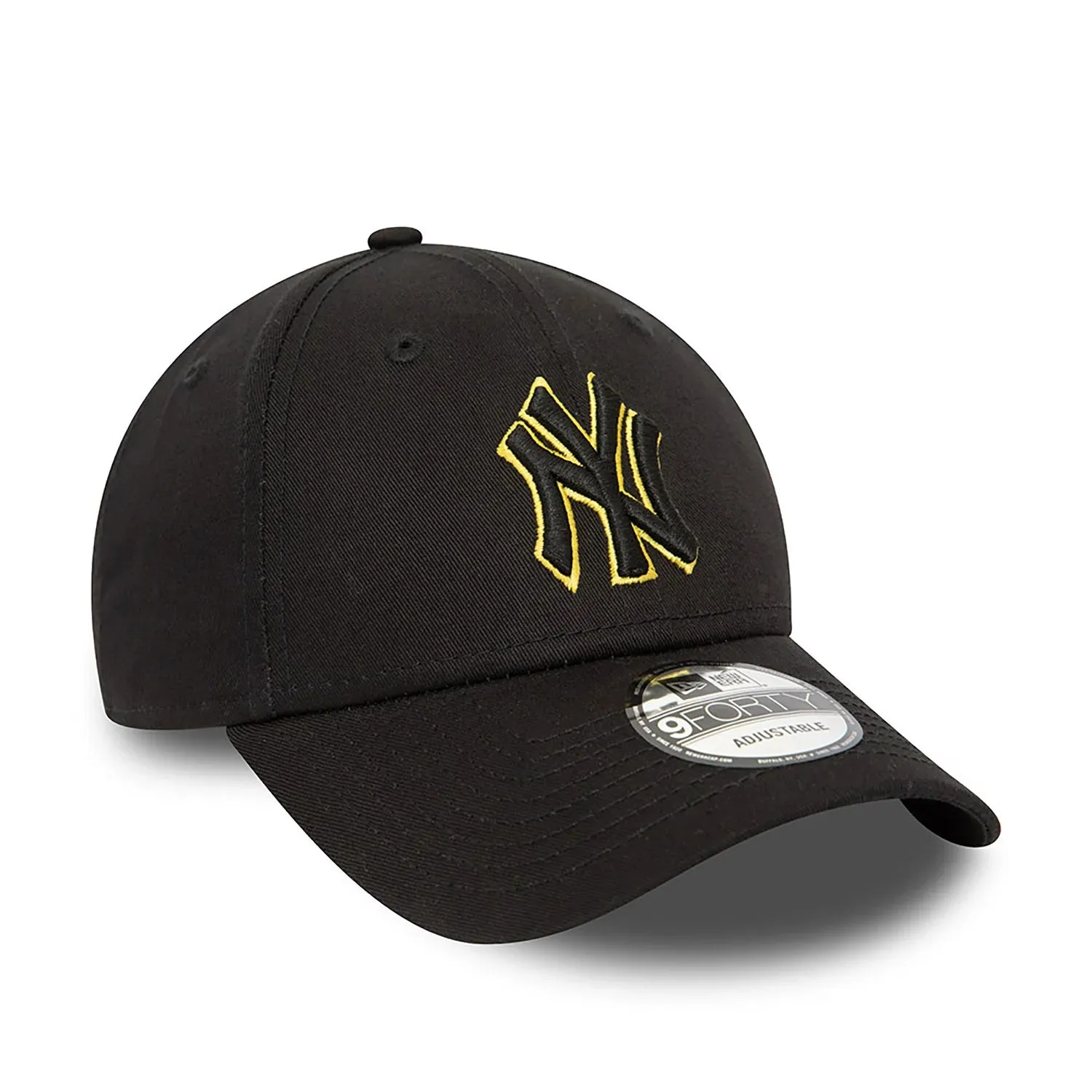 NEW ERA New York Yankees MLB Team Outline Black 9FORTY Adjustable Cap