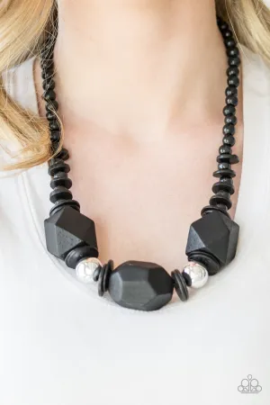 Open Door Jewelry - Costa Maya Majesty - Black Necklace - Paparazzi Accessories