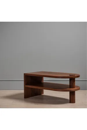 Post-Modern Walnut Coffee Table