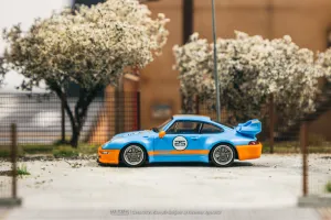 Tarmac Works 1/64 993 Remastered By Gunther Werks Blue / Orange - HOBBY64