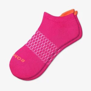 Women's Solid Neon Tipping Ankle Socks